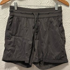 The North Face Charcoal Hiking Shorts. Size small. Never worn.